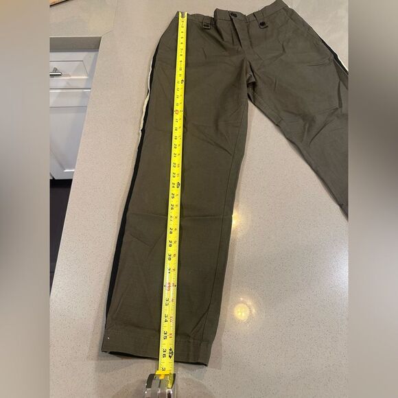 Zadig & Voltaire Pomelo Rip Stop Gray, Black Stripe Chino Women's Pants size 40 - Picture 9 of 12